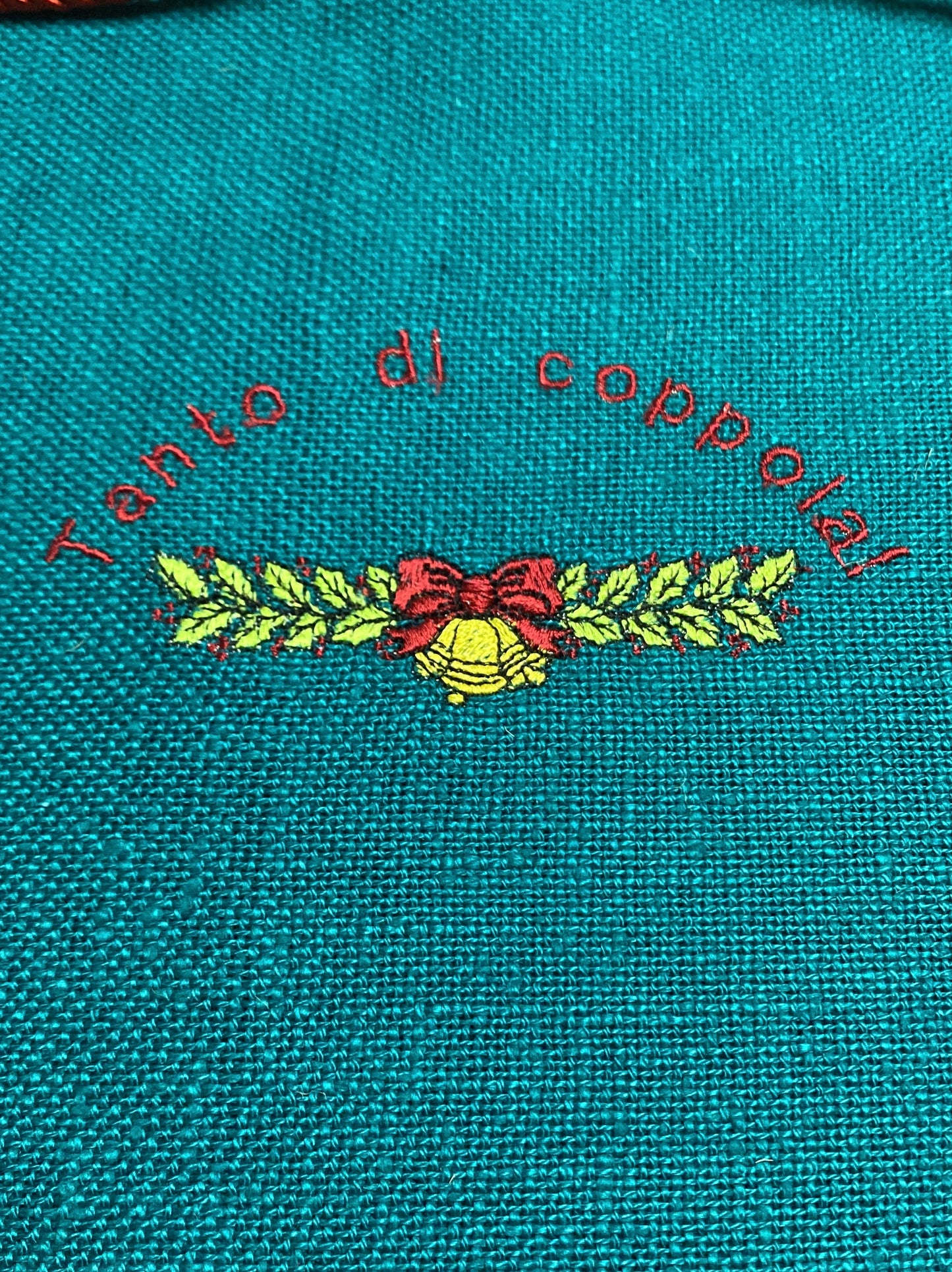 Gift box. Embroidered jute bag, CHRISTMAS SPECIAL