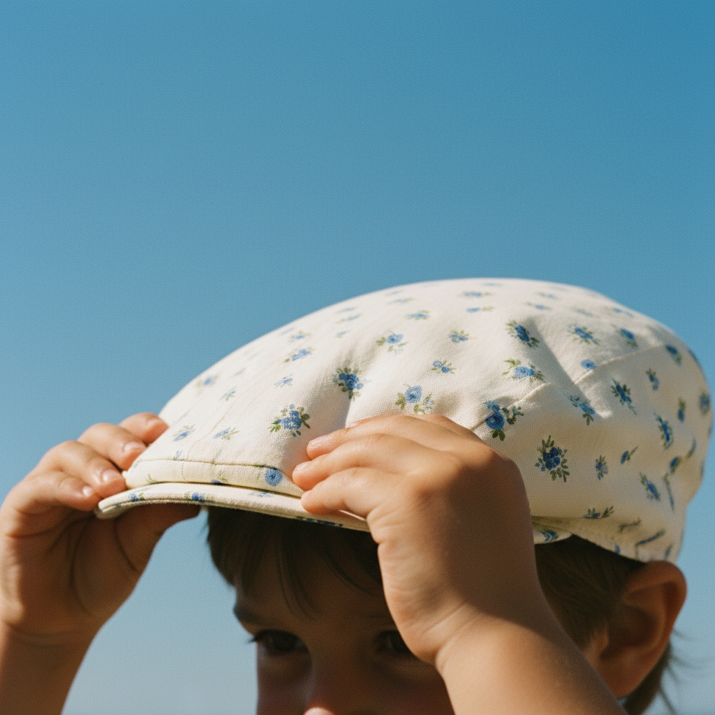 Coppola Siciliana Bambino/a Giallo Chiaro - Cappello Tradizionale Tim