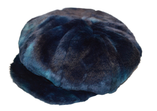 'Meusa' model flat cap in eco-fur