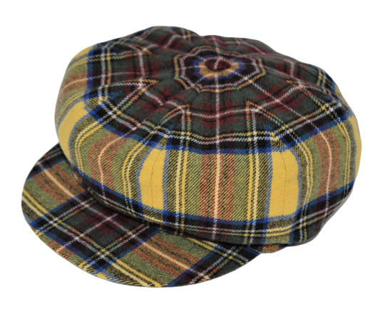 'Meusa' Scottish Pattern Wool Coppola