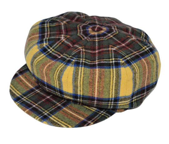 'Meusa' Scottish Pattern Wool Coppola