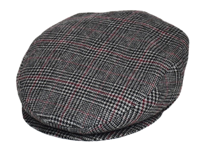Gorra plana Príncipe de Gales gris ''Pirandello''