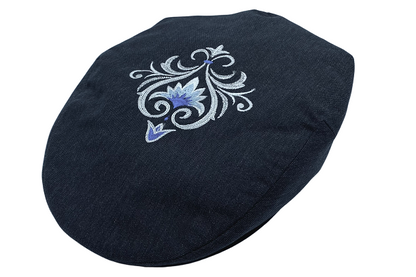 Coppola modello 'Pirandello' Ricamata fiore