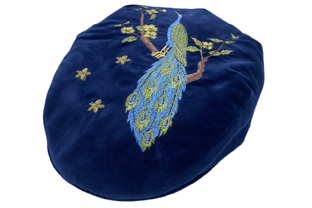 PR00525P-Coppola model 'Pirandello' with Peacock embroidery