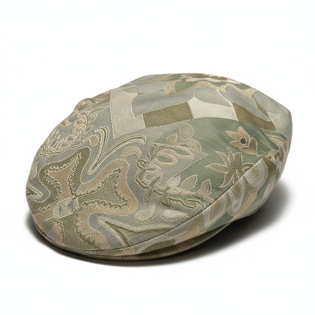 Coppola storta pezzo unico in cotone - vista laterale