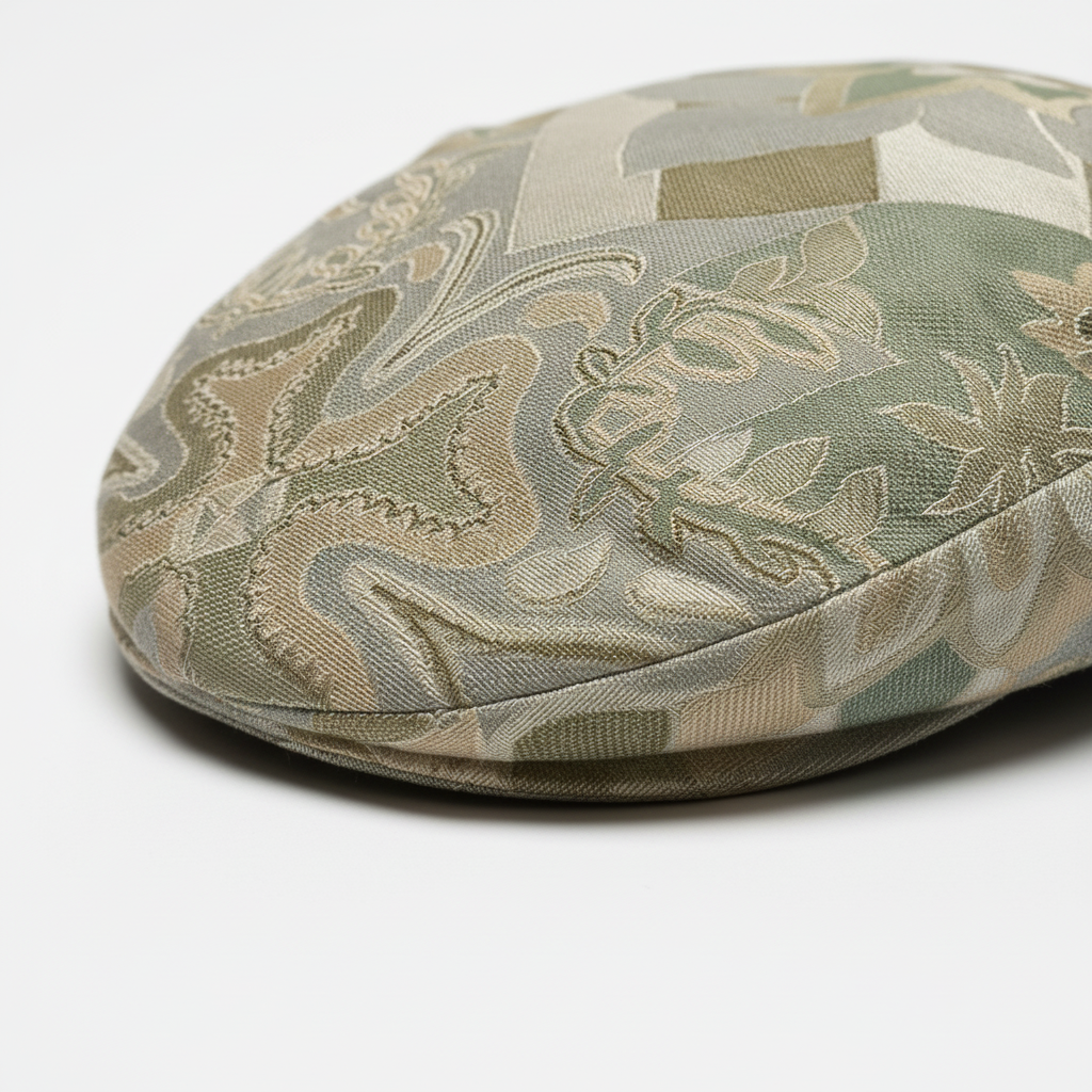 Coppola storta pezzo unico in cotone - dettaglio texture