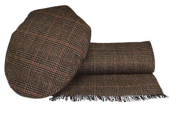 'Pirandello' Coppola and Brown Prince of Wales Scarf Set